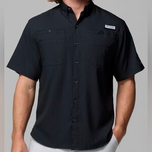 Columbia PFG Men’s XXL Tamiami Black Short Sleeve Button-Down Shirt